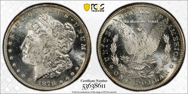 1878-S $1 MS61