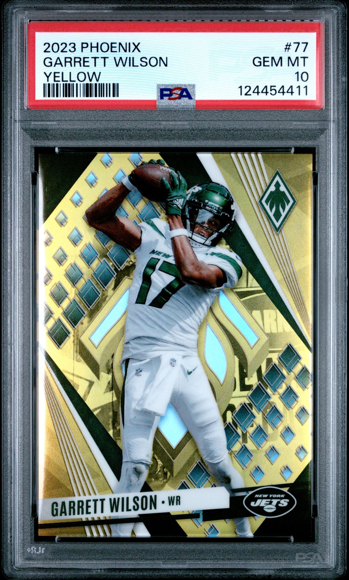 2023 Panini PANINI PHOENIX YELLOW #77 Garrett Wilson front