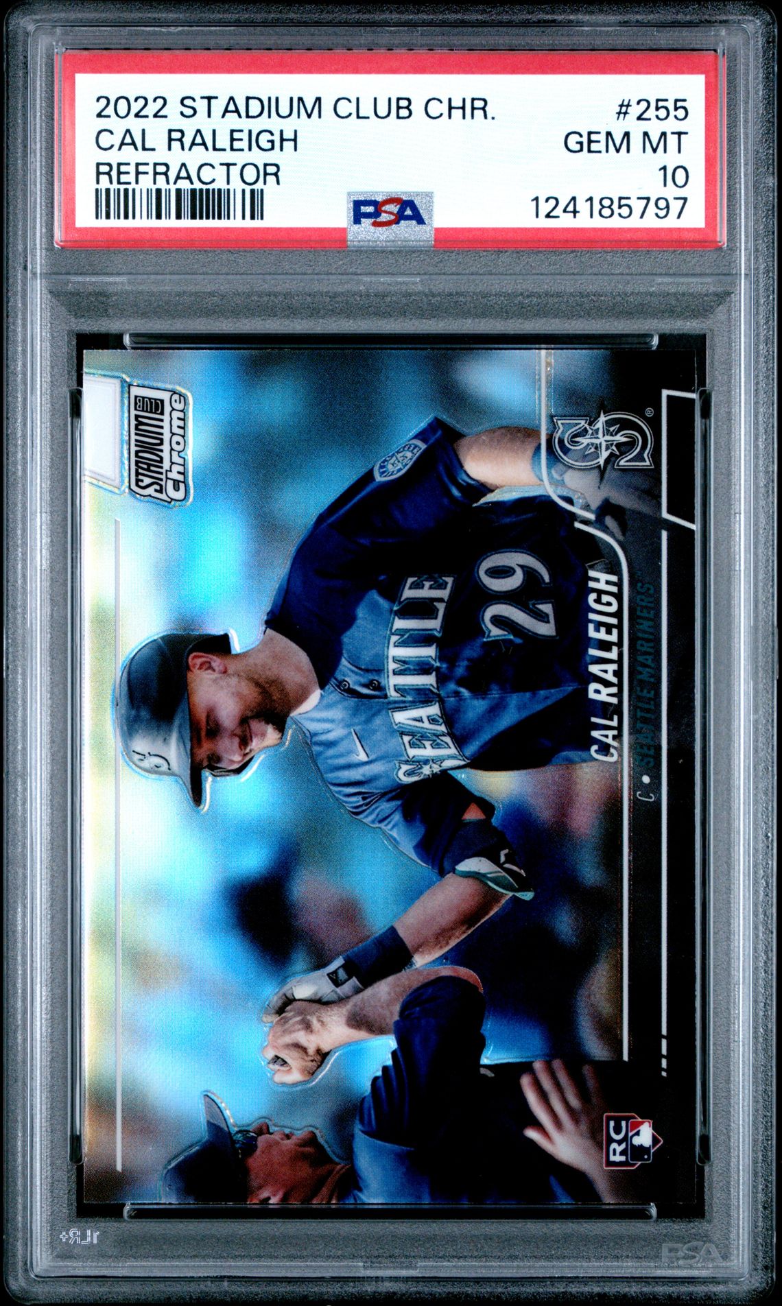 2022 Topps TOPPS STADIUM CLUB CHROME REFRACTOR #255 Cal Raleigh front