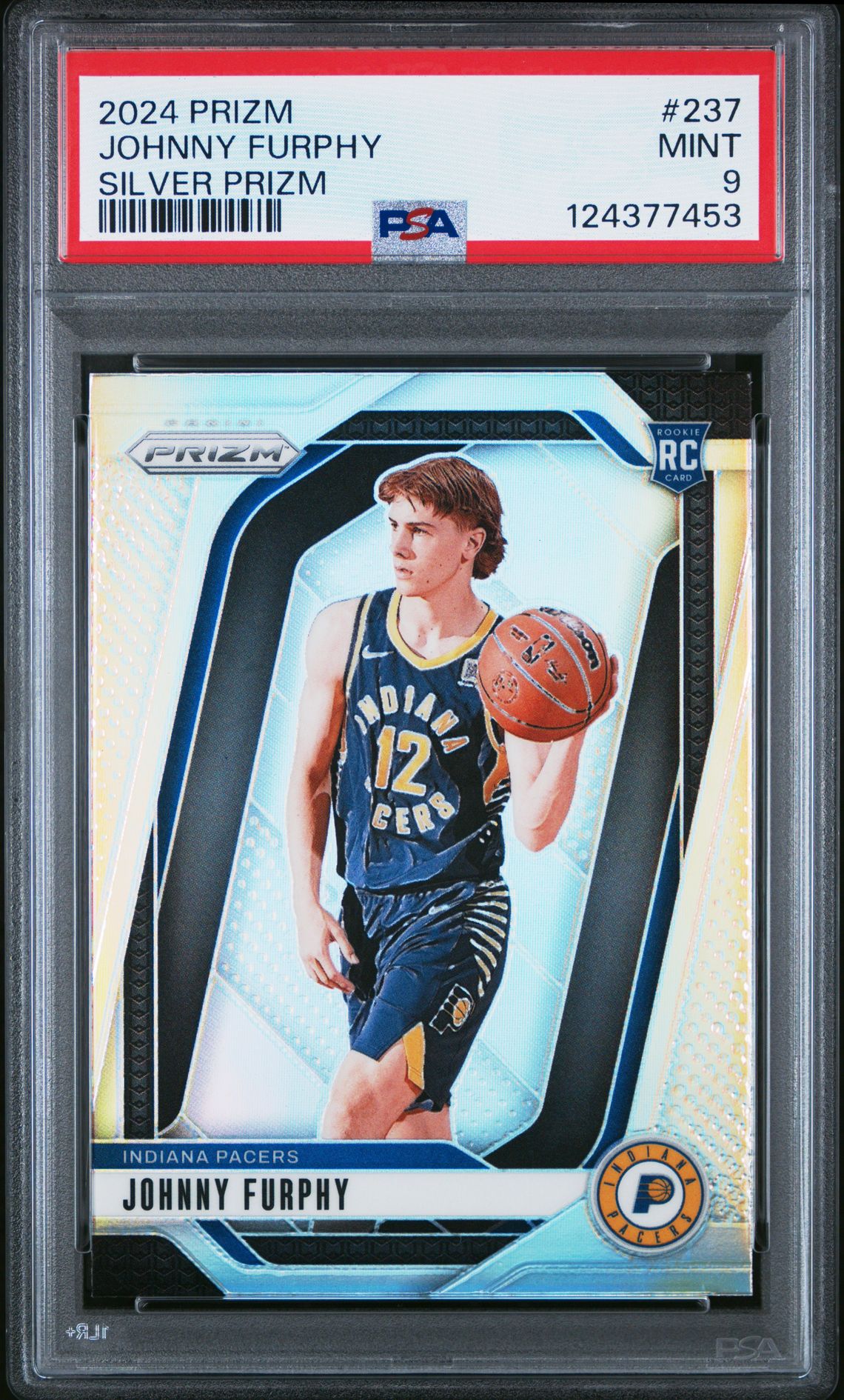 2024 Panini Prizm Johnny Furphy #237 (Silver Prizm) Mint 9 front