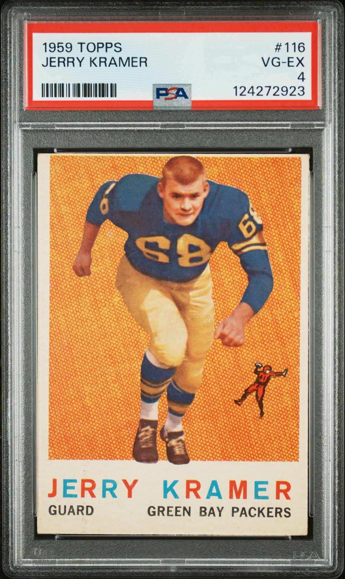 1959 Topps Jerry Kramer #116 Vg-Ex 4 front