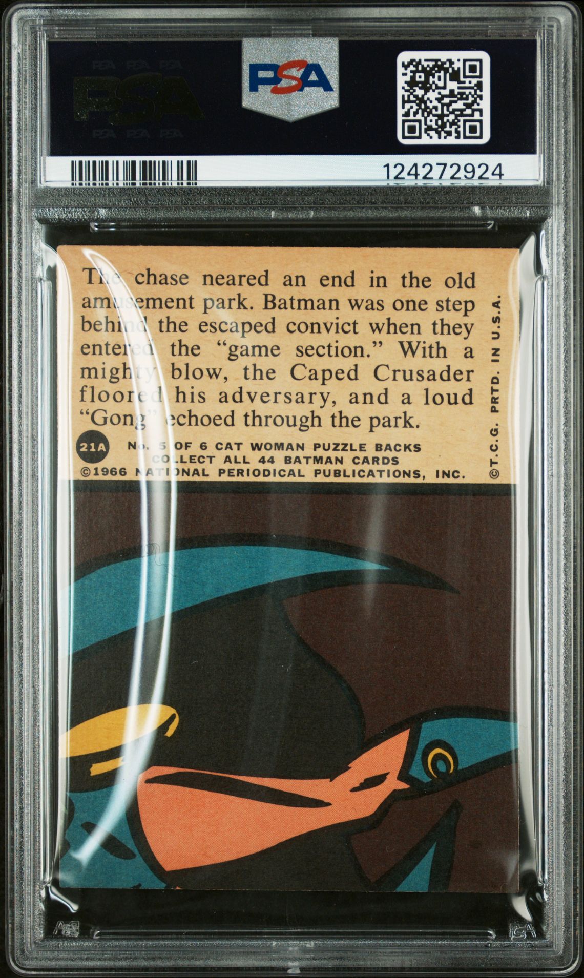 1966 Batman A Series Batman Wins A Prize #21A Nm-Mt 8 back
