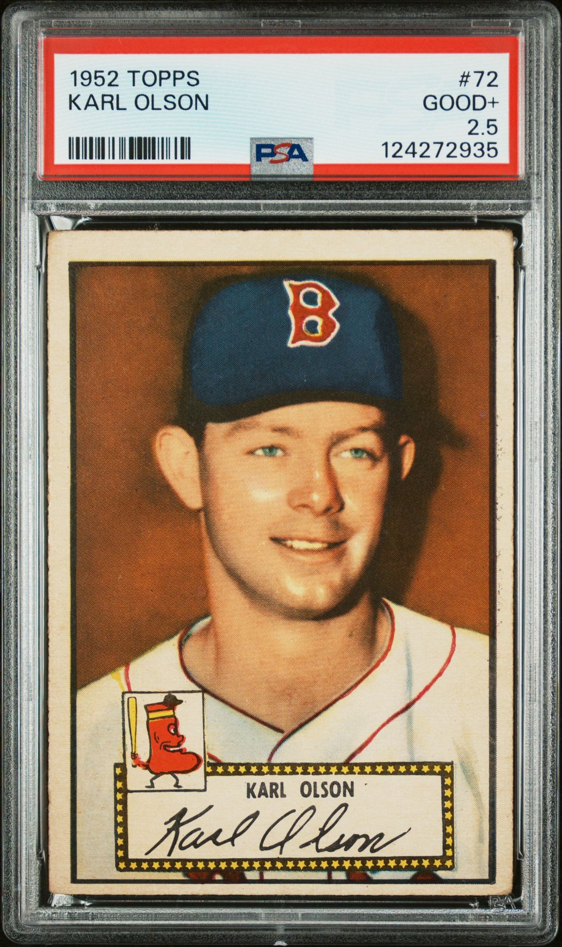1952 Topps Karl Olson #72 Good+ 2.5 front