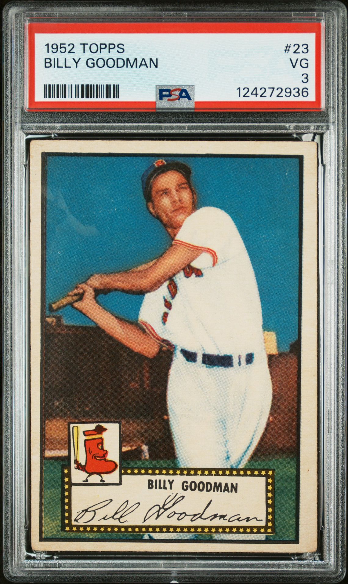 1952 Topps Billy Goodman #23 Vg 3 front