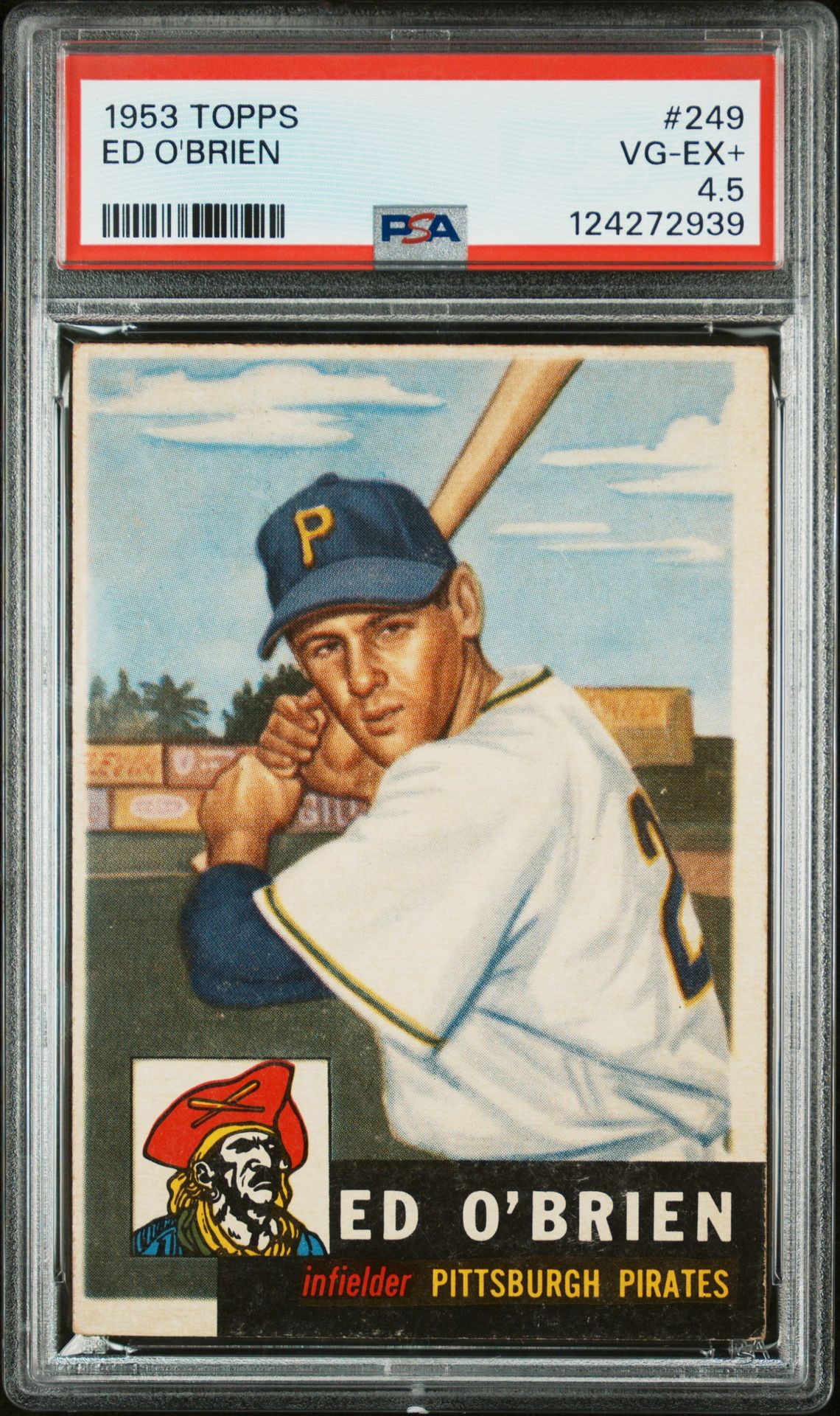 1953 Topps Ed O'brien #249 Vg-Ex+ 4.5 front