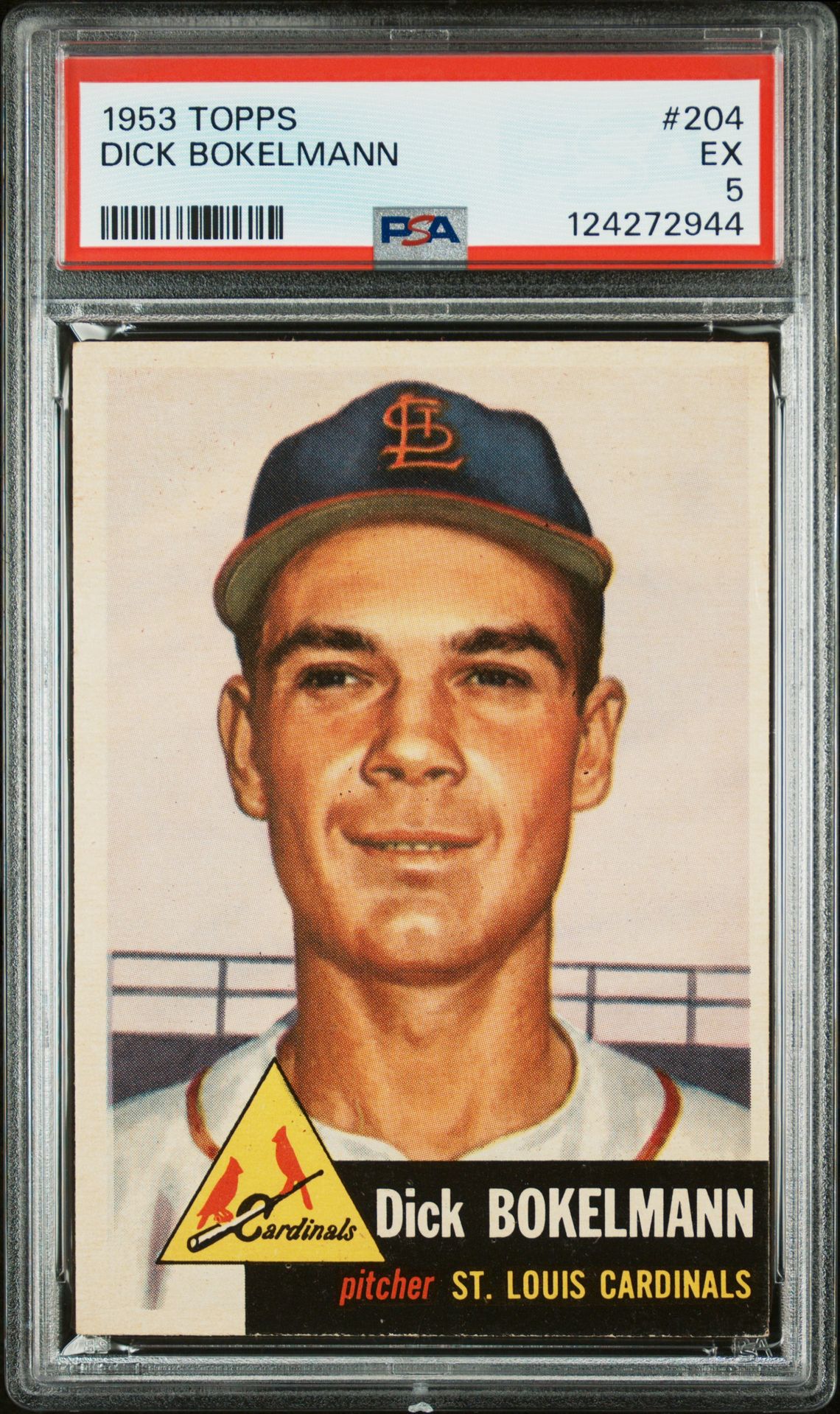 1953 Topps Dick Bokelmann #204 Ex 5 front