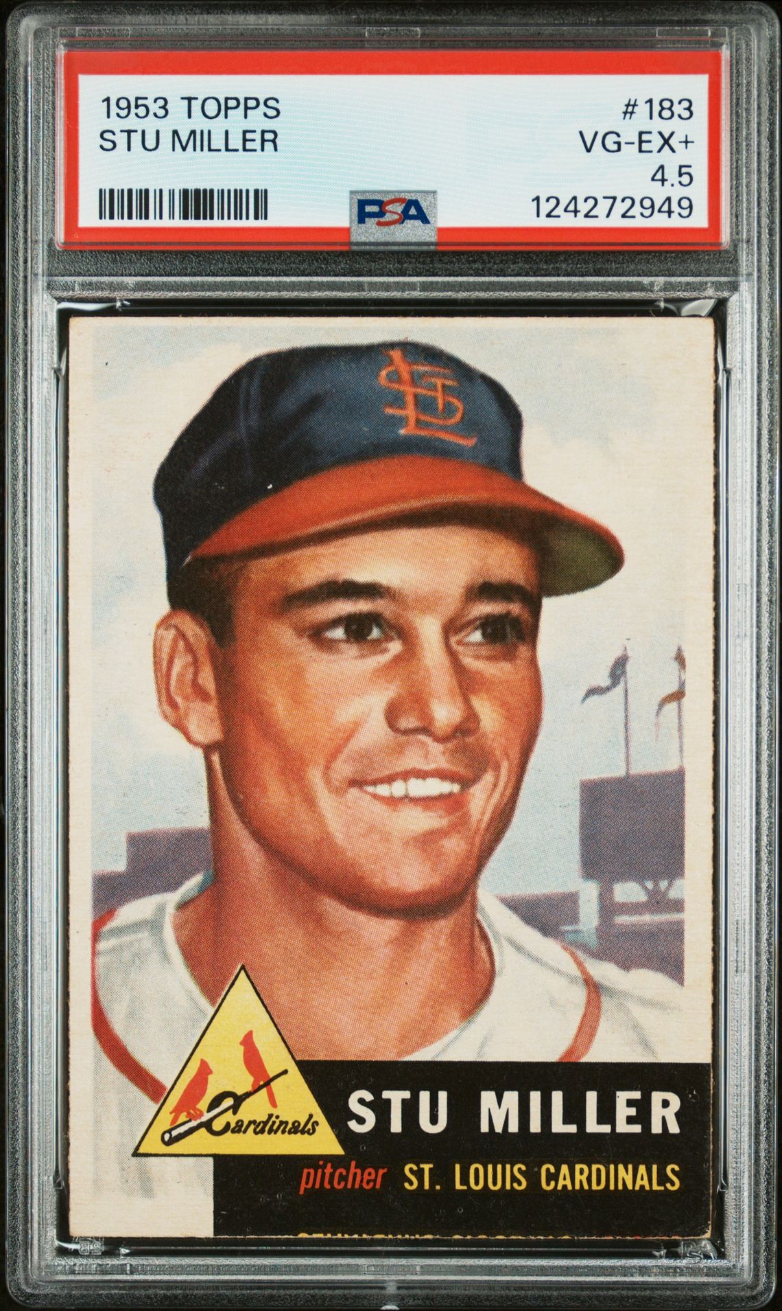 1953 Topps Stu Miller #183 Vg-Ex+ 4.5 front