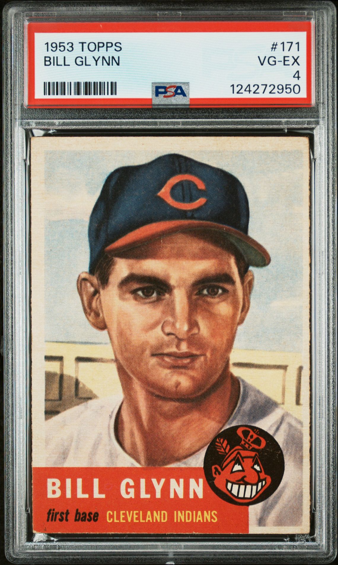 1953 Topps Bill Glynn #171 Vg-Ex 4 front