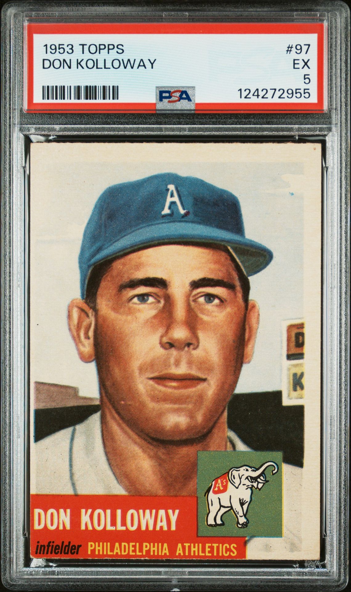 1953 Topps Don Kolloway #97 Ex 5 front