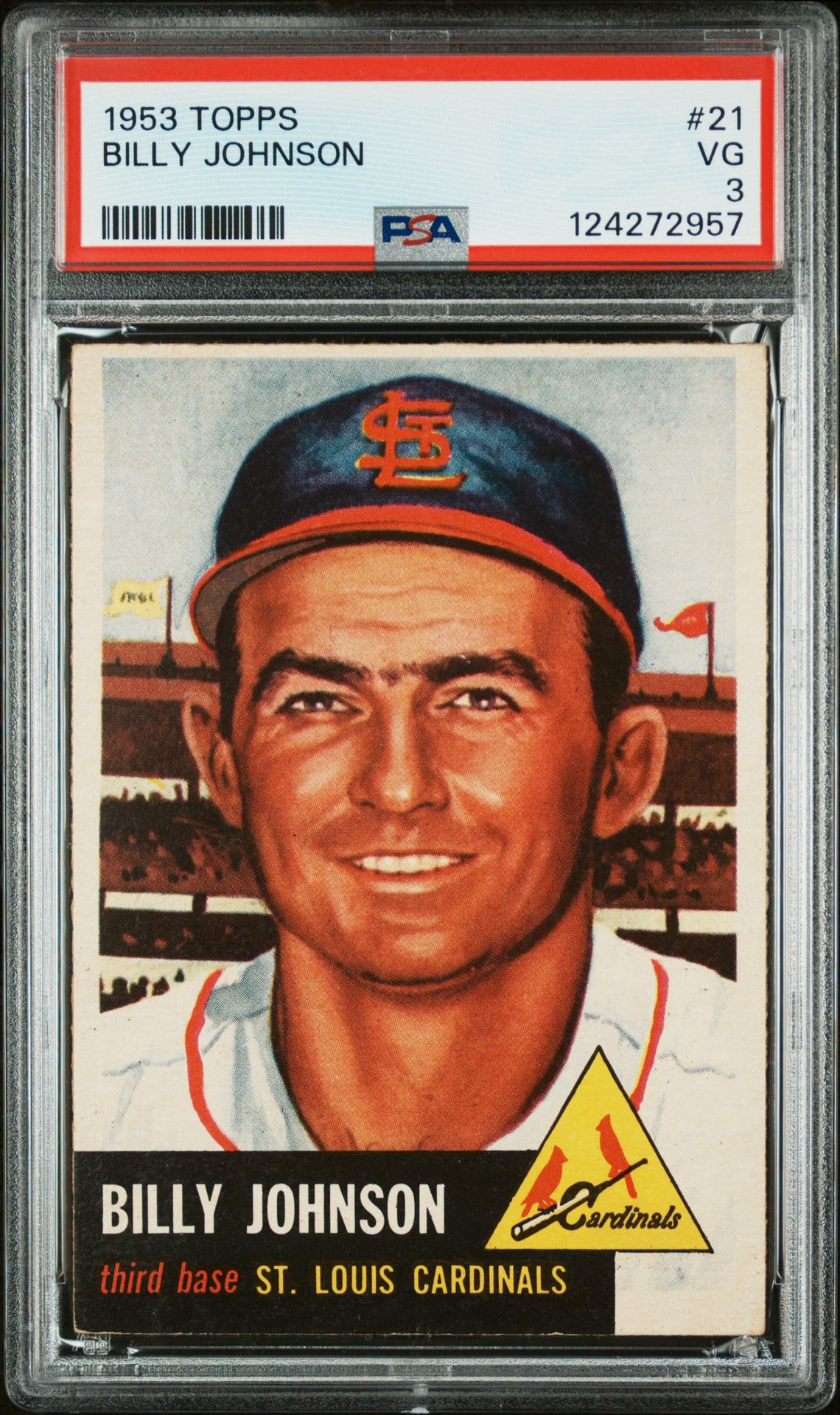 1953 Topps Billy Johnson #21 Vg 3 front