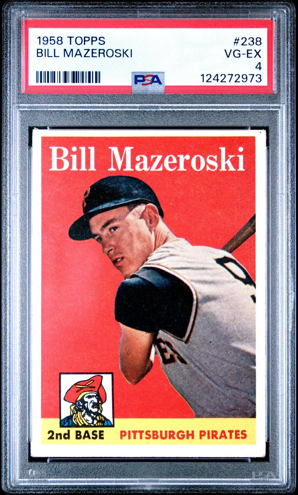 1958 Topps Bill Mazeroski #238 Vg-Ex 4 front