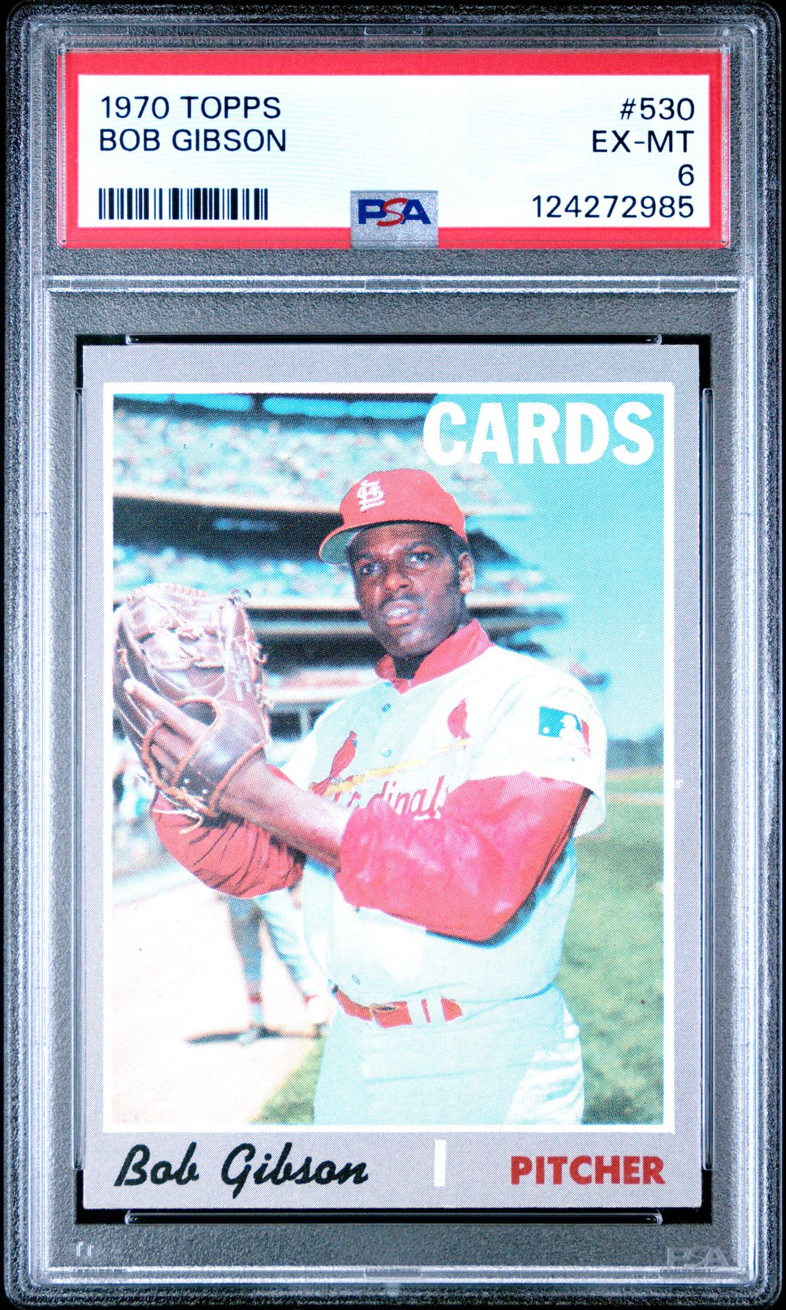 1970 Topps Bob Gibson #530 Ex-Mt 6 front