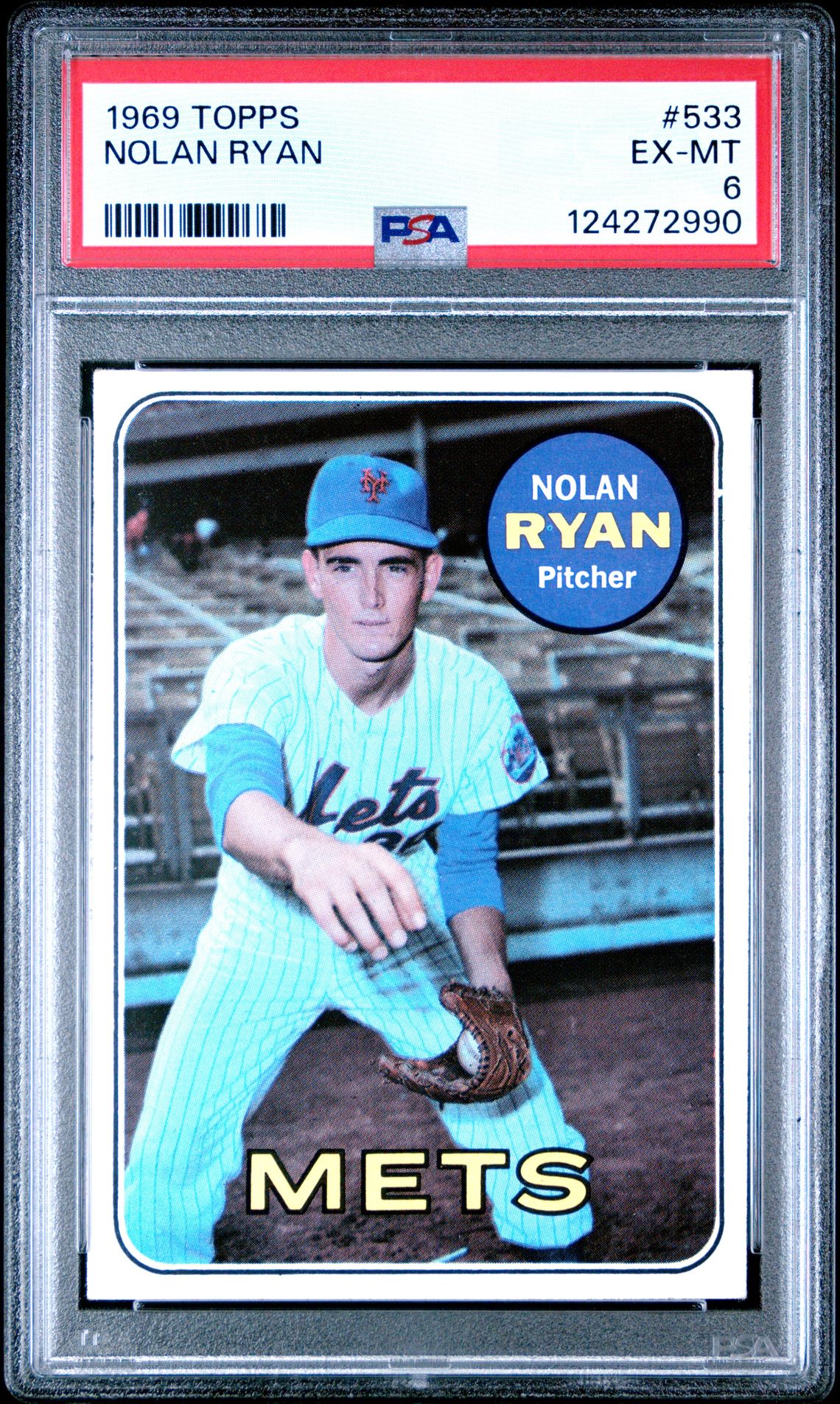 1969 Topps Nolan Ryan #533 Ex-Mt 6 front