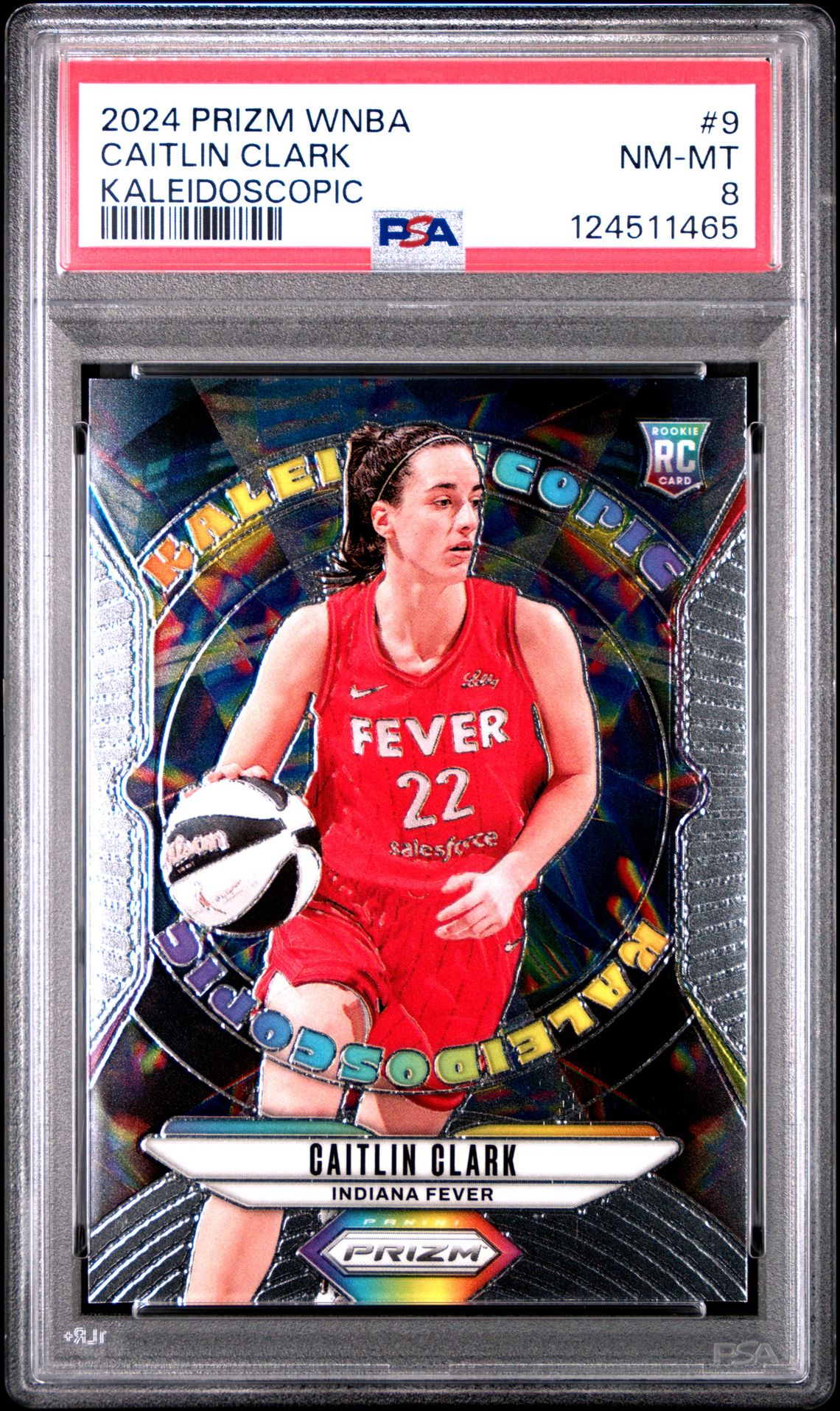 2024 Panini Prizm Wnba Kaleidoscopic Caitlin Clark #9 Nm-Mt 8 front