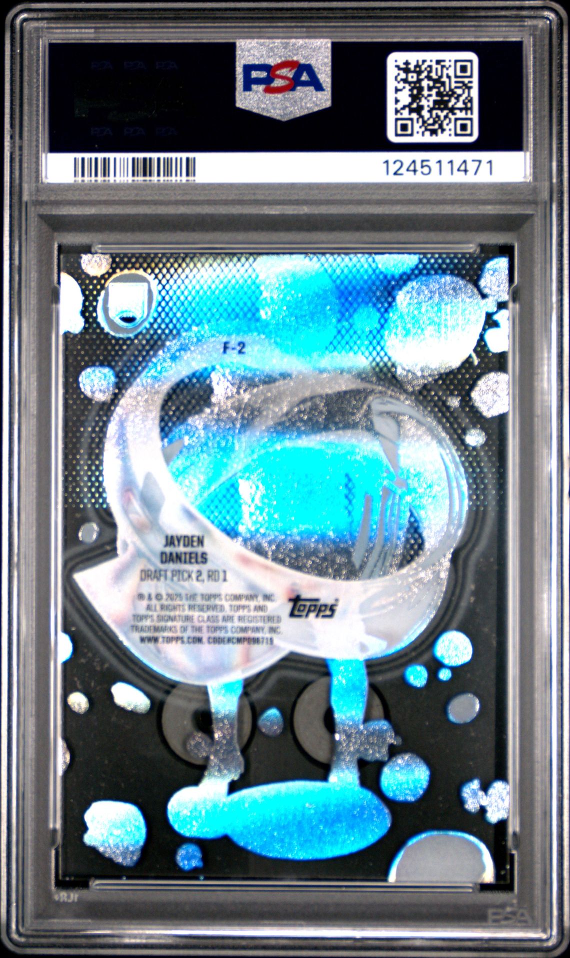 2024 Topps Signature Class Fluidity Jayden Daniels #F2 Gem Mt 10 back