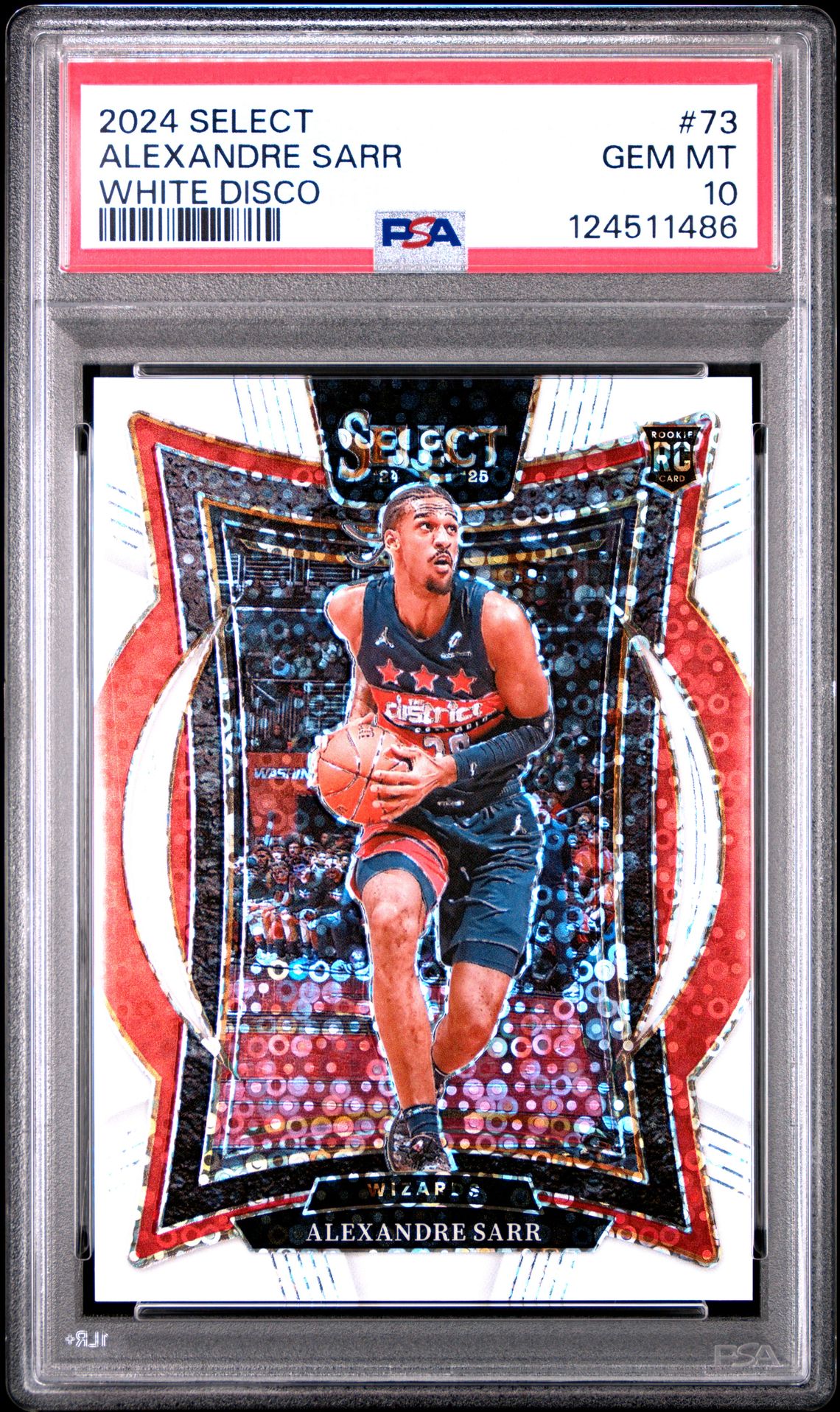 2024 Panini Select Alexandre Sarr #73 (White Disco) Gem Mt 10 front