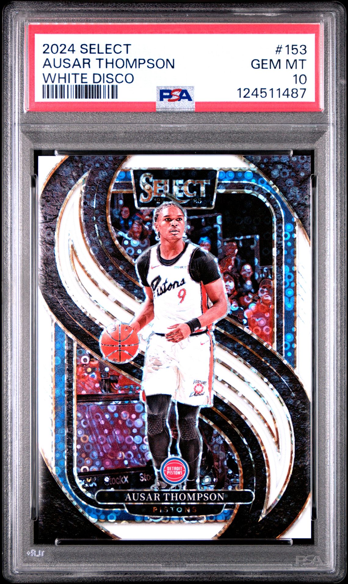 2024 Panini Select Ausar Thompson #153 (White Disco) Gem Mt 10 front