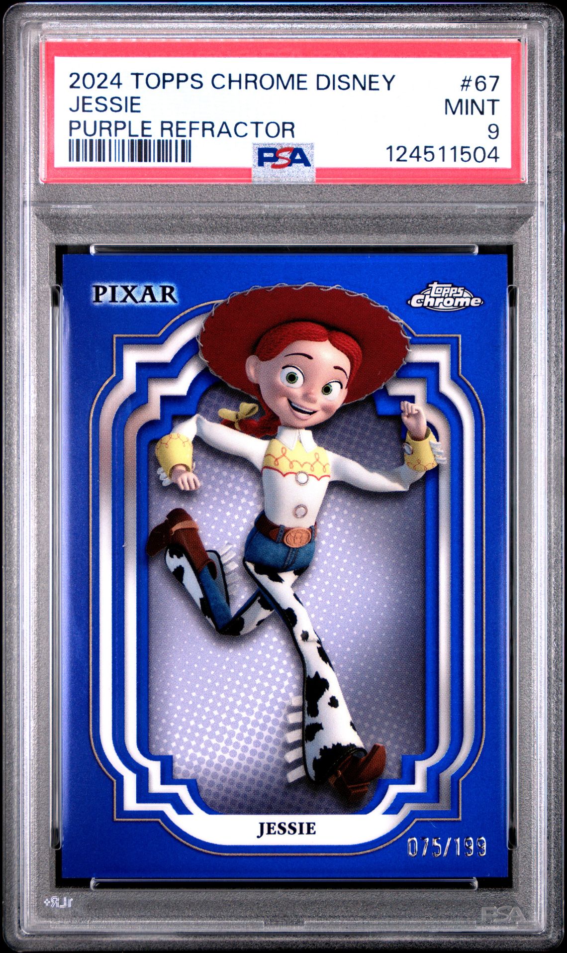 2024 Topps Chrome Disney Jessie #67 (Purple Refractor) Mint 9 front