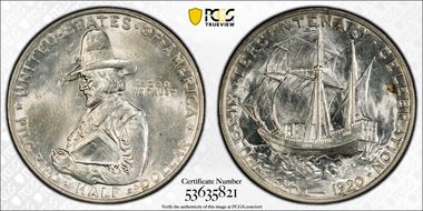 1920 50C Pilgrim MS63