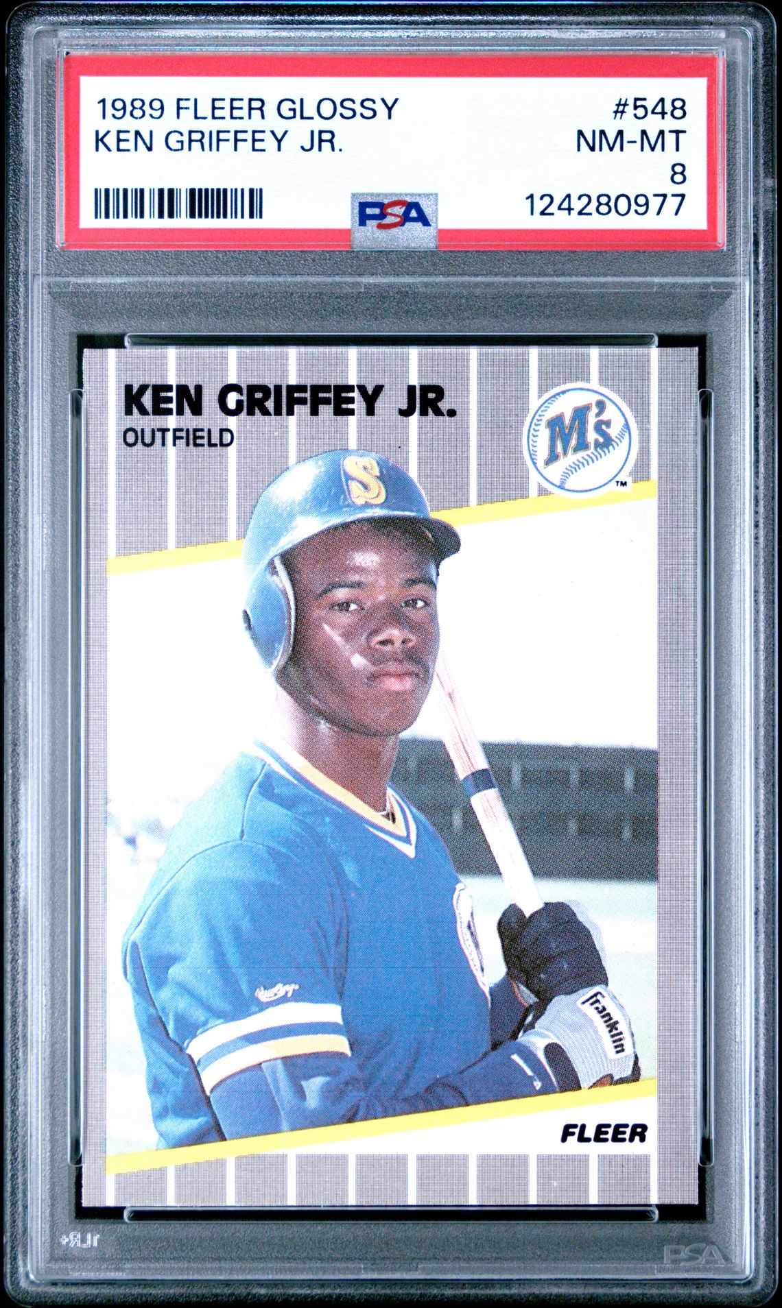 1989 Fleer FLEER GLOSSY #548 Ken Griffey Jr. front