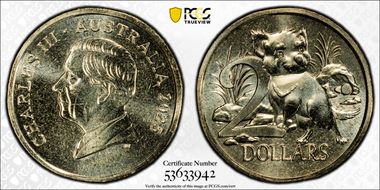 2025 $2 Tassie Devil Joey AlBr MS67