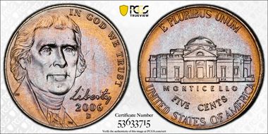 2006-D 5C Monticello MS65FS