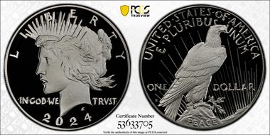2024-S $1 Peace Dollar PR70DCAM