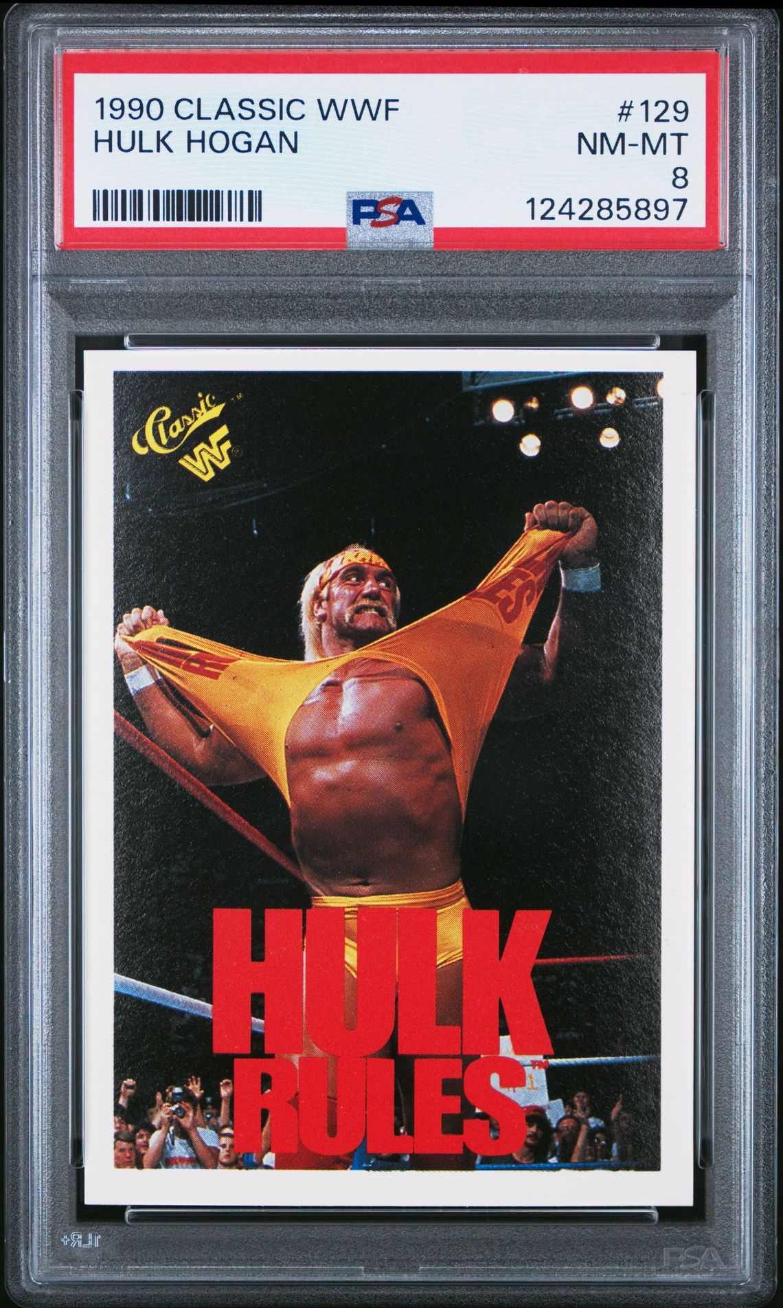 1990 Classic CLASSIC WWF #129 Hulk Hogan front