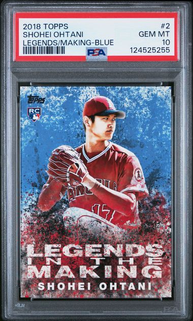 2018 Topps LEGENDS/MAKING-BLUE #2 Shohei Ohtani front