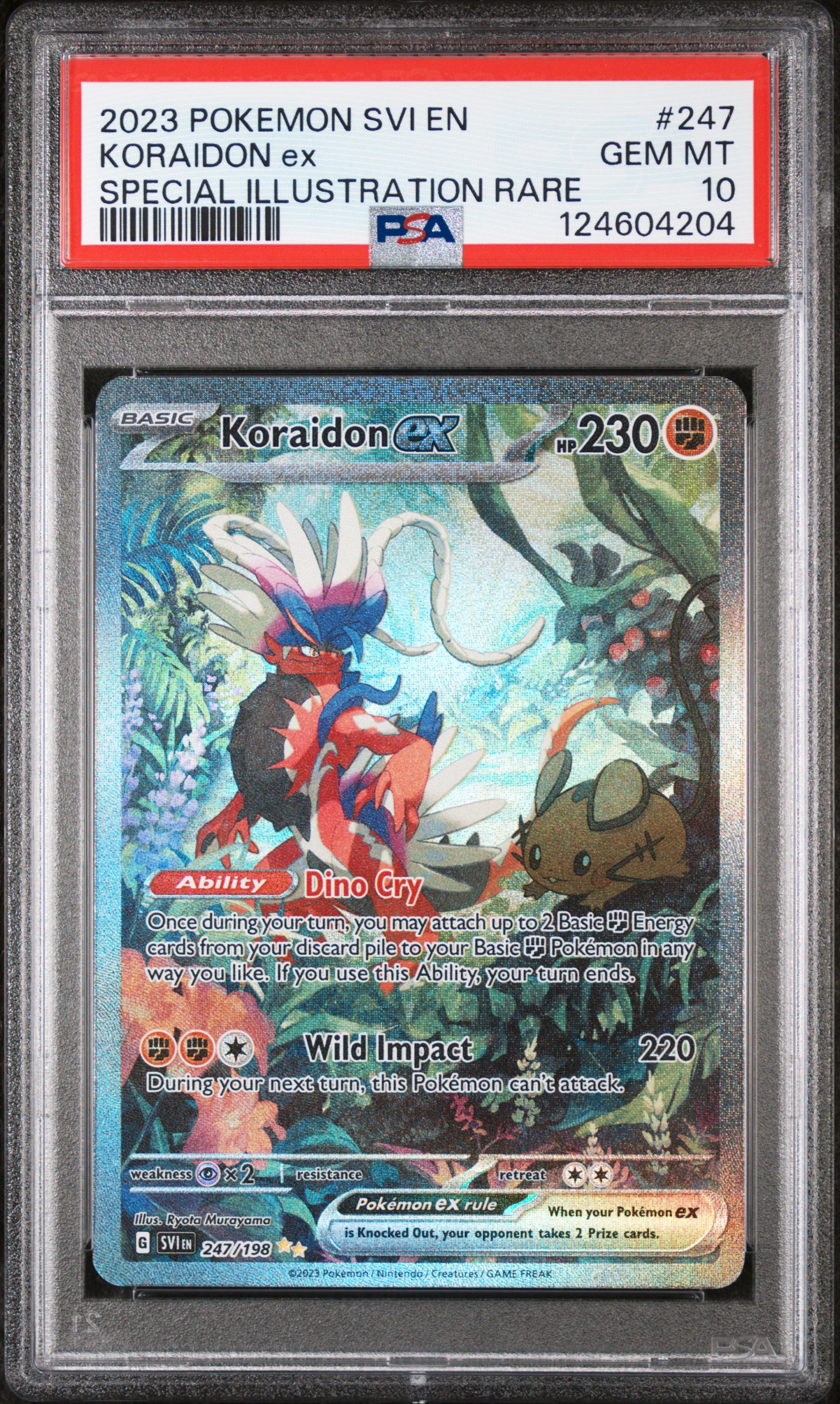 2023 #247 Koraidon EX PSA 10 Svi EN-Scarlet & Violet