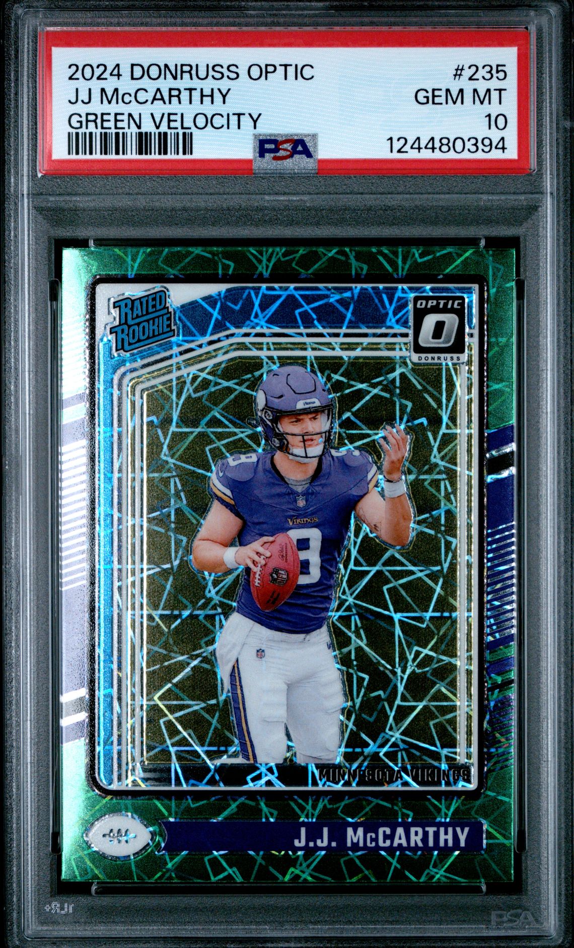 2024 Panini PANINI DONRUSS OPTIC HOLO #235 Jj Mccarthy front