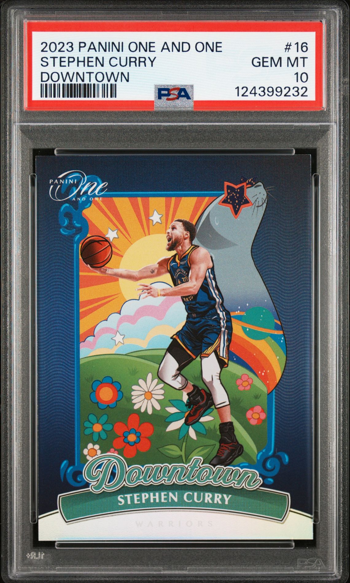 2023 Panini PANINI ONE AND ONE DOWNTOWN #16 Stephen Curry front