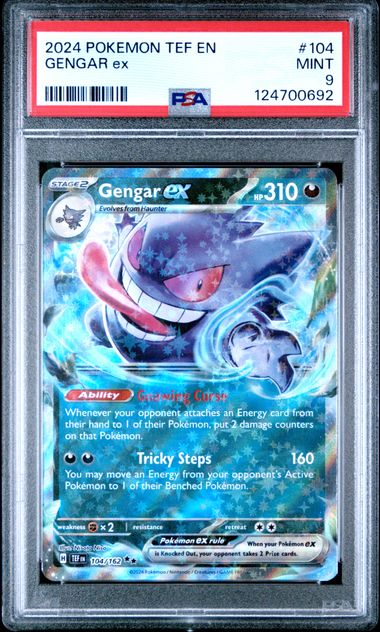 2024 Pokemon Temporal Forces #104 Gengar Ex front