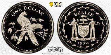 1974-FM $1 KM-43 CuNi PR69DCAM