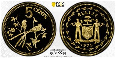 1975-FM 5C KM-47 Nickel-Brass PR69DCAM