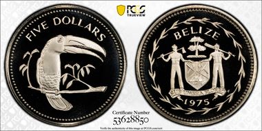 1975-FM $5 KM-44 CuNi PR69DCAM