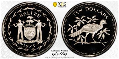 1975-FM $10 KM-45 CuNi PR69DCAM