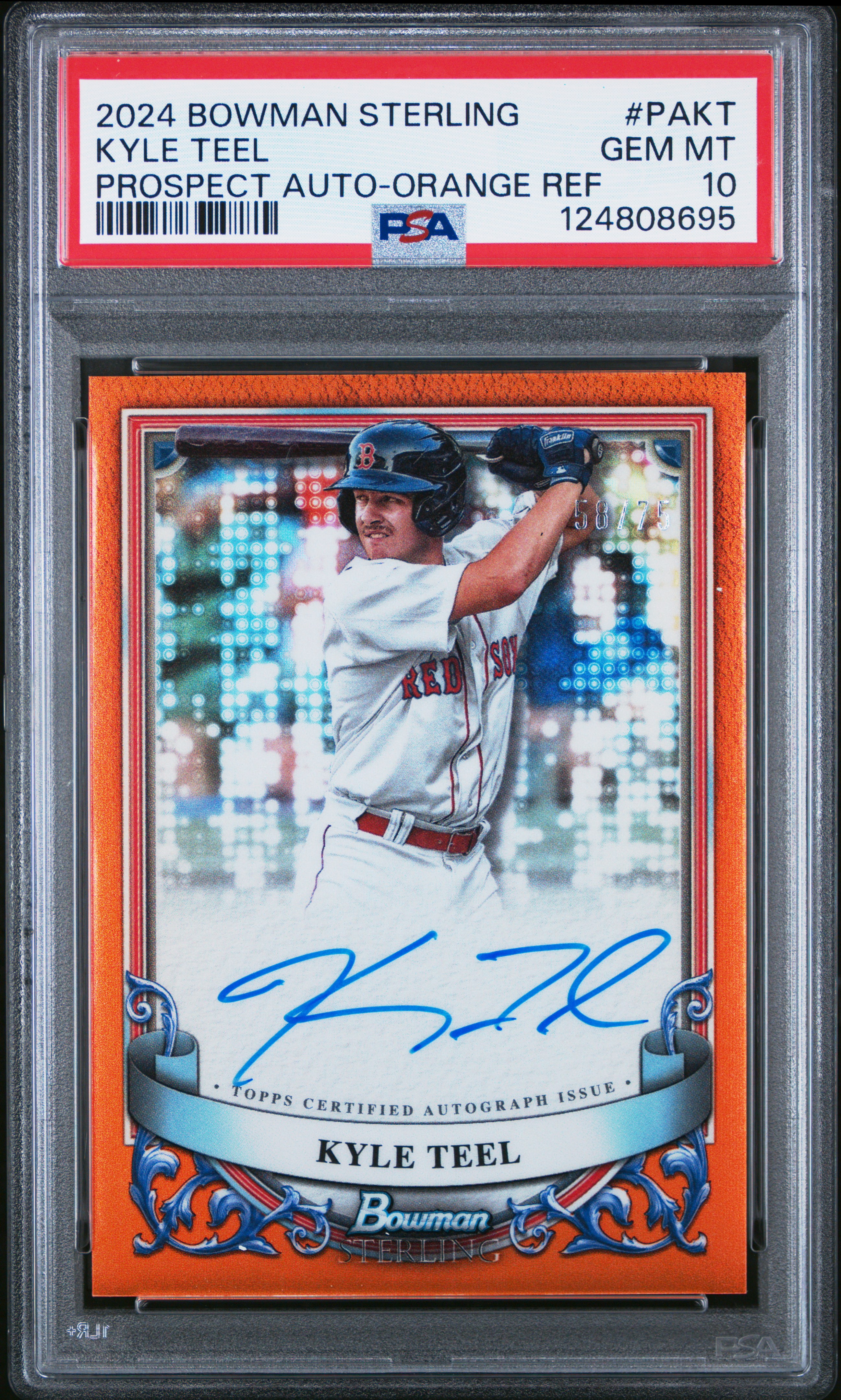 Kyle Teel 2024 Bowman Sterling Prospect Autographs