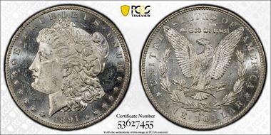 1891-CC $1 MS62