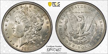 1887-O $1 AU58