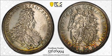 1694 Thaler Dav-6099 AU58