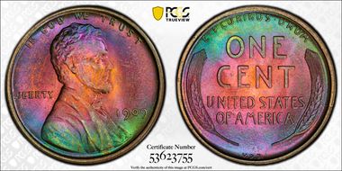 1909 VDB 1C MS66RB