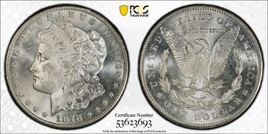 1878-S $1 MS65