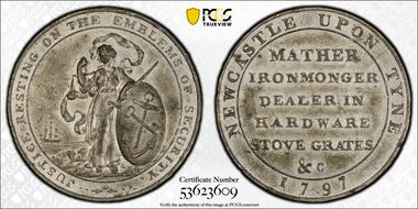 1797 Tk 1D DH-1 Northumberland Newcastle WM AU58