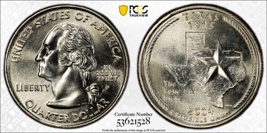 2004-P 25C Texas MS66