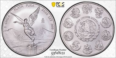 2020-Mo Onza Libertad Ag MS70