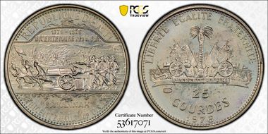 1976 25 G U.S. Bicentennial MS65