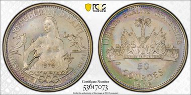 1976 50 G Olympics MS66