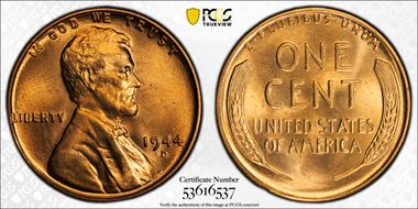 1944-D/D 1C RPM, FS-502 MS66RD