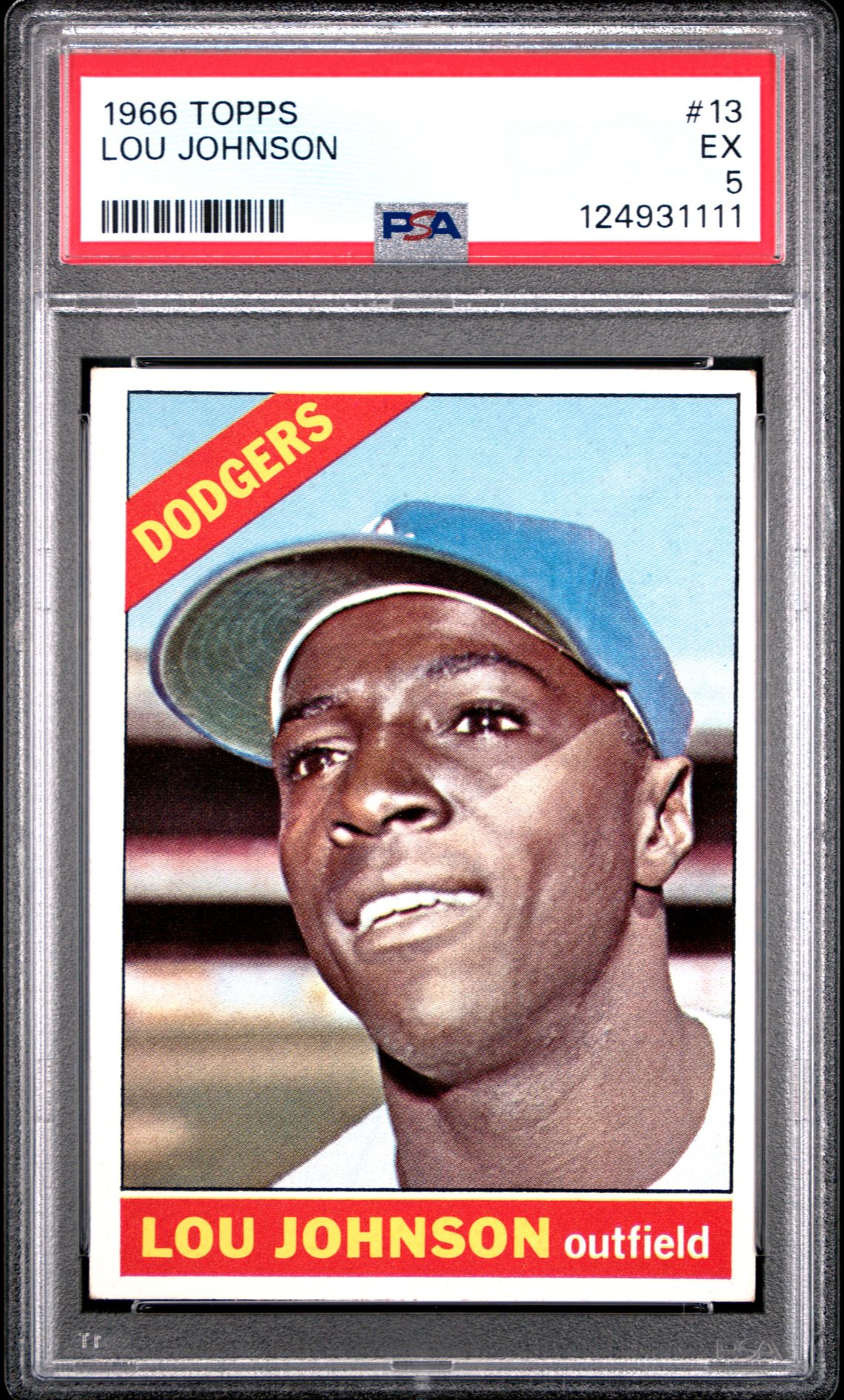 1966 Topps TOPPS #13 Lou Johnson front